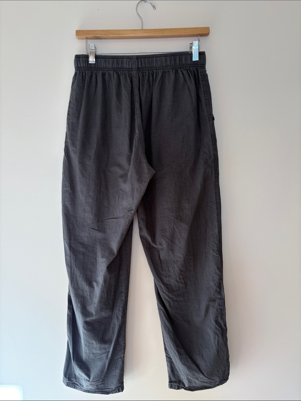 Men’s 100% Cotton Pajama Pants Size Small | Old Navy Poplin PJ Pant Charcoal - Picture 5 of 8